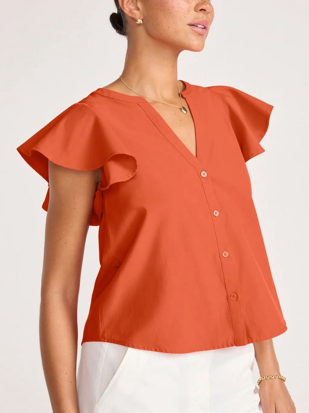 Brochu Walker The Darya Top in Arancia Orange NWT Size S - Picture 4 of 8